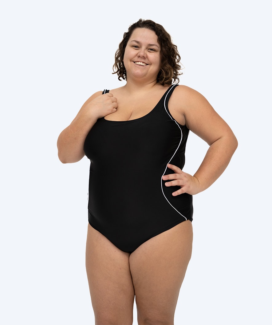 Watery Badeanzug für Damen in große Größen - Marilla - Schwarz