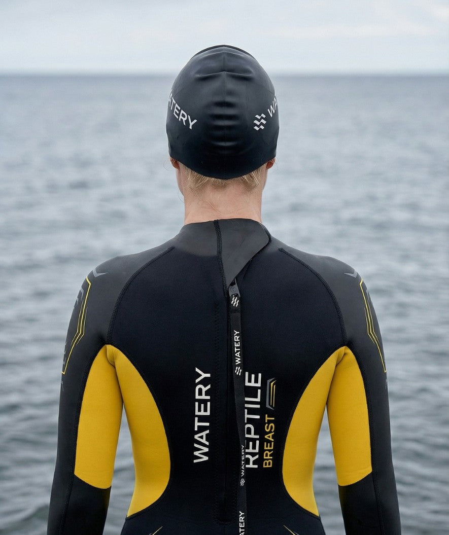 Watery Neoprenanzug für Damen - Reptile Breast - Gelb