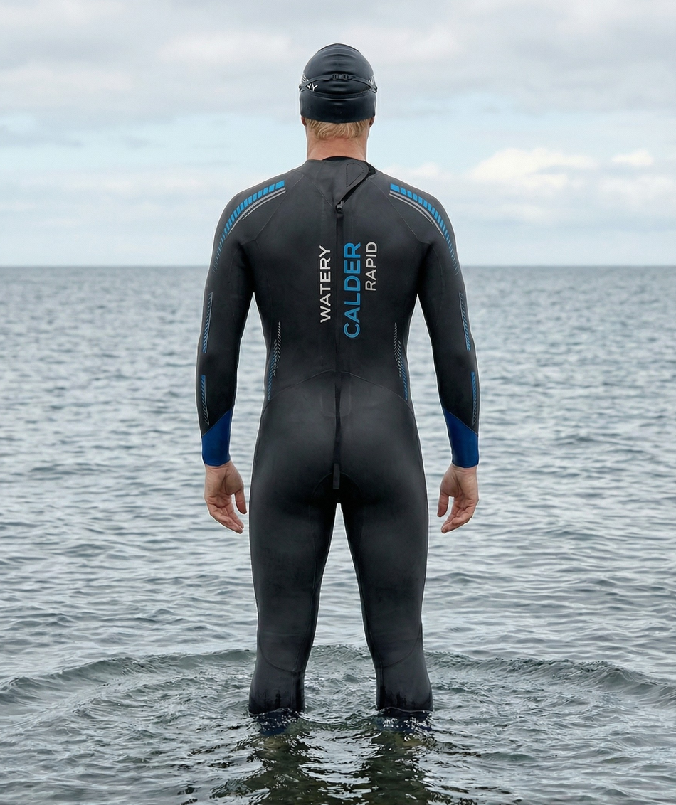 Watery Neoprenanzug für Herren - Calder Rapid - Schwarz/Blau