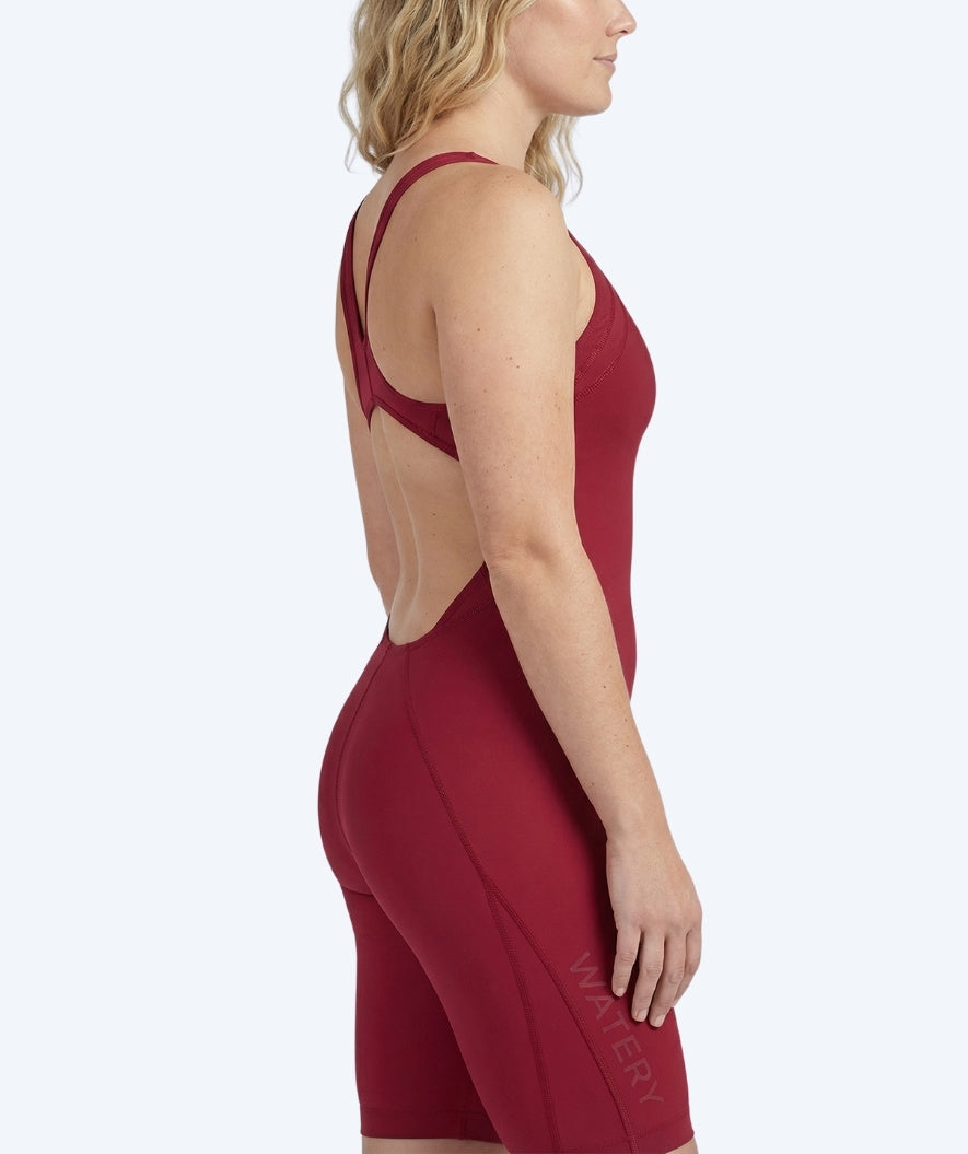 Watery Wettkampf Badeanzug für Damen - Rapidskin 2.0 - Rot