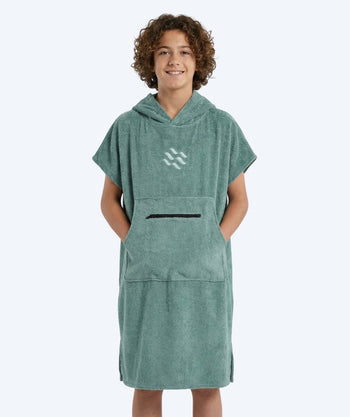 Watery Badeponcho für Junioren (6-15) - Baumwolle - Forrest Green