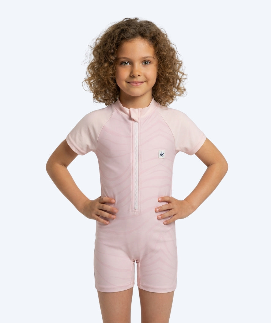 Watery UV Anzug für Kinder - Fjord Kurzarm Rashguard - Rosa