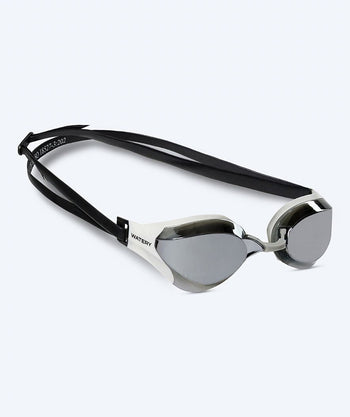 Watery Elite Schwimmbrillen - Rattle Pro Mirror - Weiß/grau