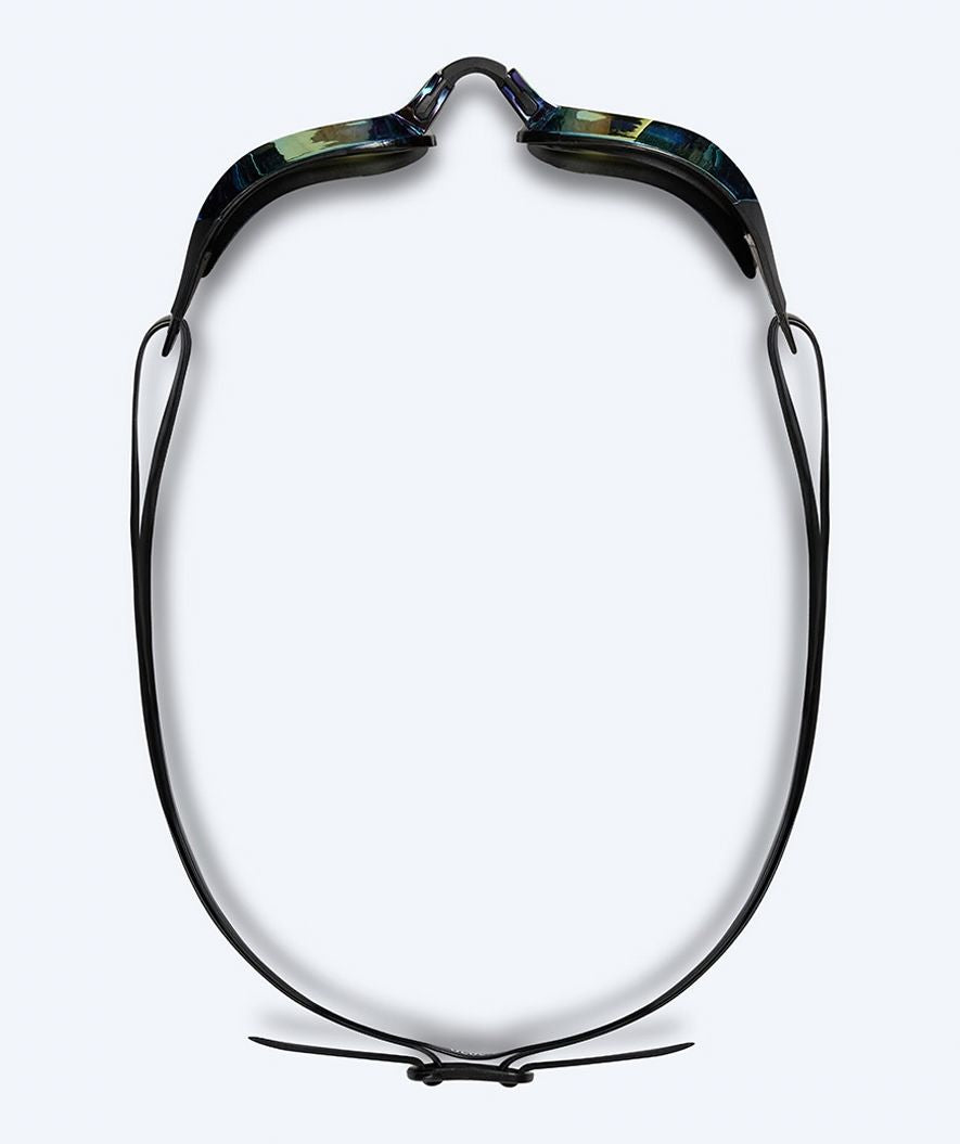 Watery Elite Schwimmbrillen - Rattle Pro Mirror - Schwarz/gold