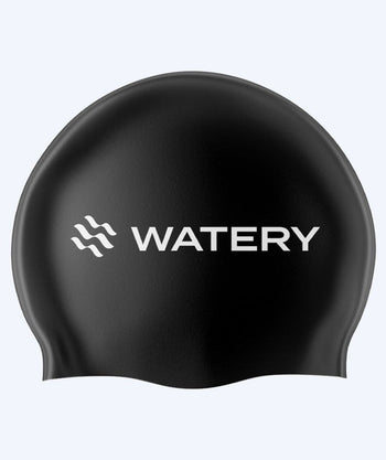 Watery Badekappe (ab 10 Jahre) - Signature Latex - Schwarz