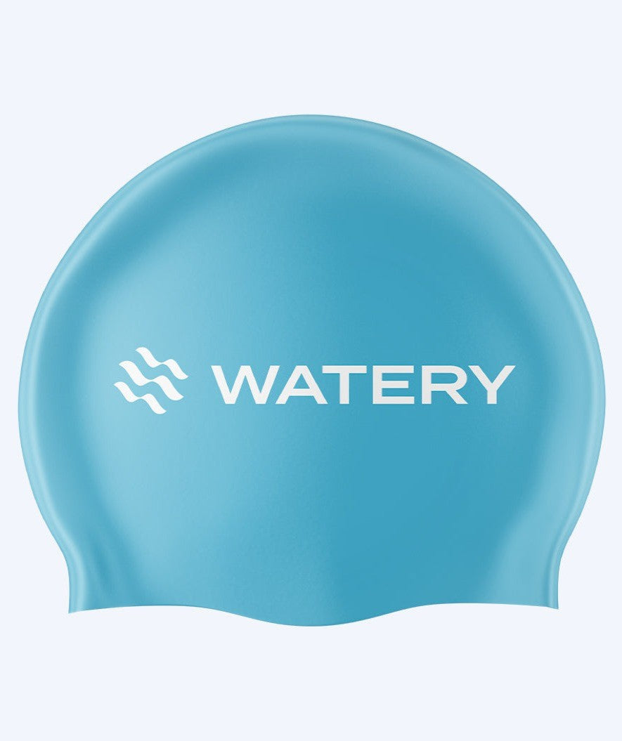 Watery Badekappe (ab 10 Jahre) - Signature Latex - Hellblau