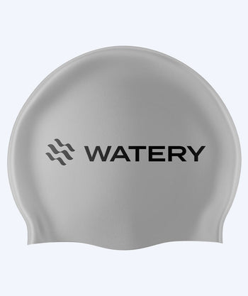 Watery Badekappe (ab 10 Jahre) - Signature Latex - Silber