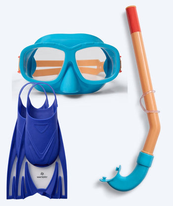 Watery Schnorchelset für Kinder (8-15) - Wyre/Bimasha - Orange/Blau