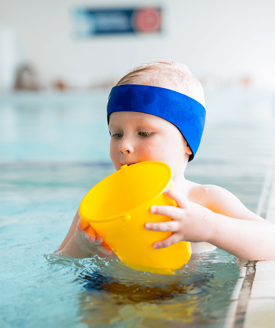 Watery Stirnband für Kinder - Raider - Schwarz