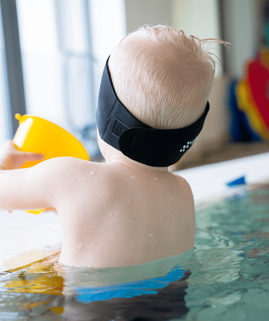Watery Stirnband für Kinder - Raider - Schwarz