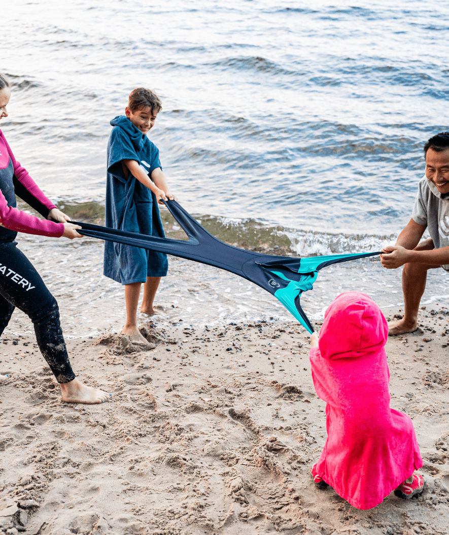 Watery UV Neoprenanzug für Kinder - Calypso Full-Body - Blau/Donkerblau