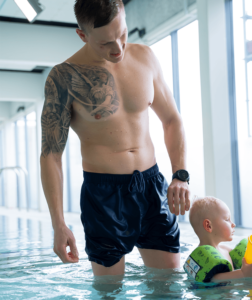 Watery Badeshorts für Herren - Waverly - Donkerblau