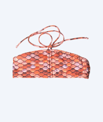 Kuaki Mermaids Meerjungfrau Bikini Top für Mädchen - Orange