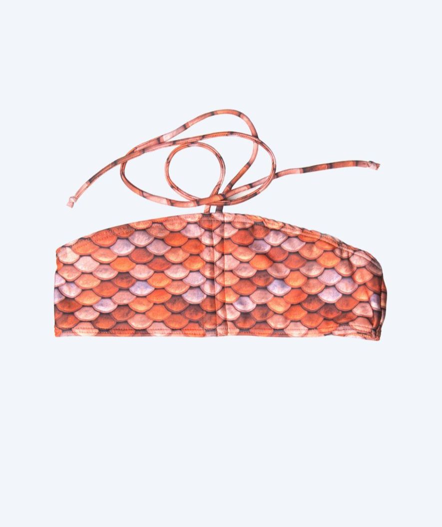 Kuaki Mermaids Meerjungfrau Bikini Top für Mädchen - Orange