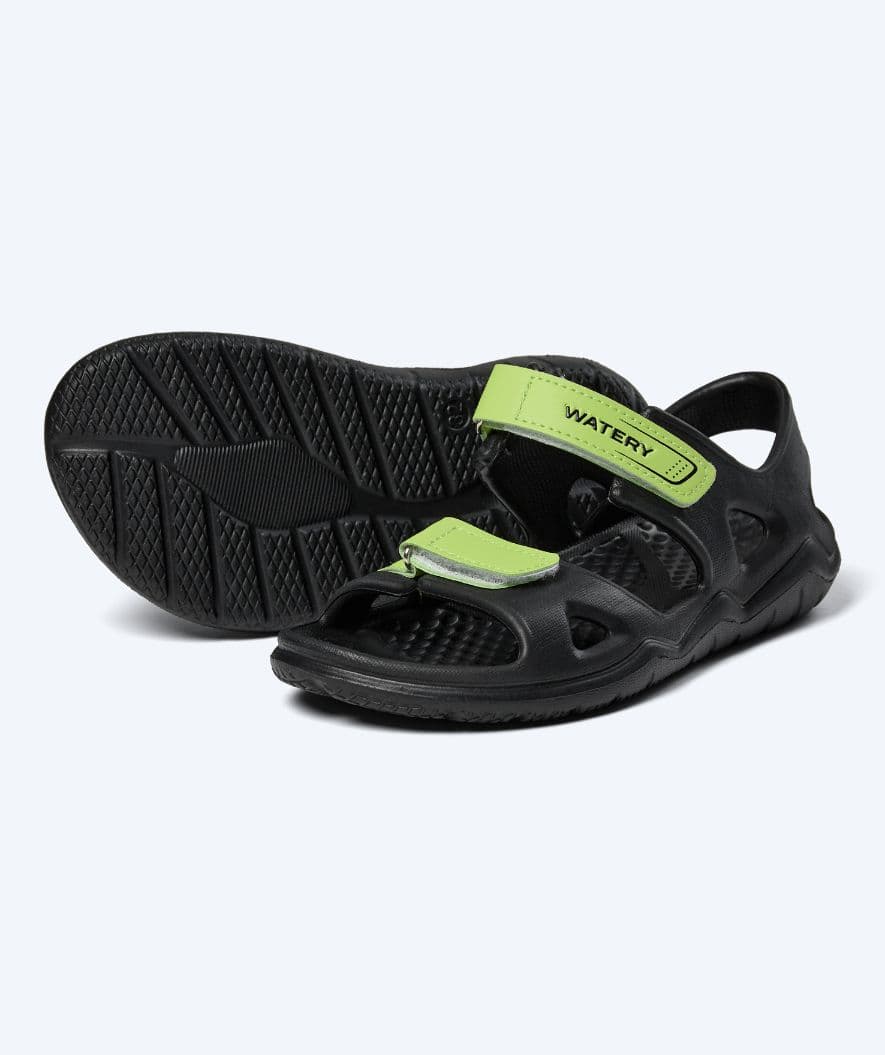 Watery Badeschuhe für Kinder - Ozana - Schwarz/Grün