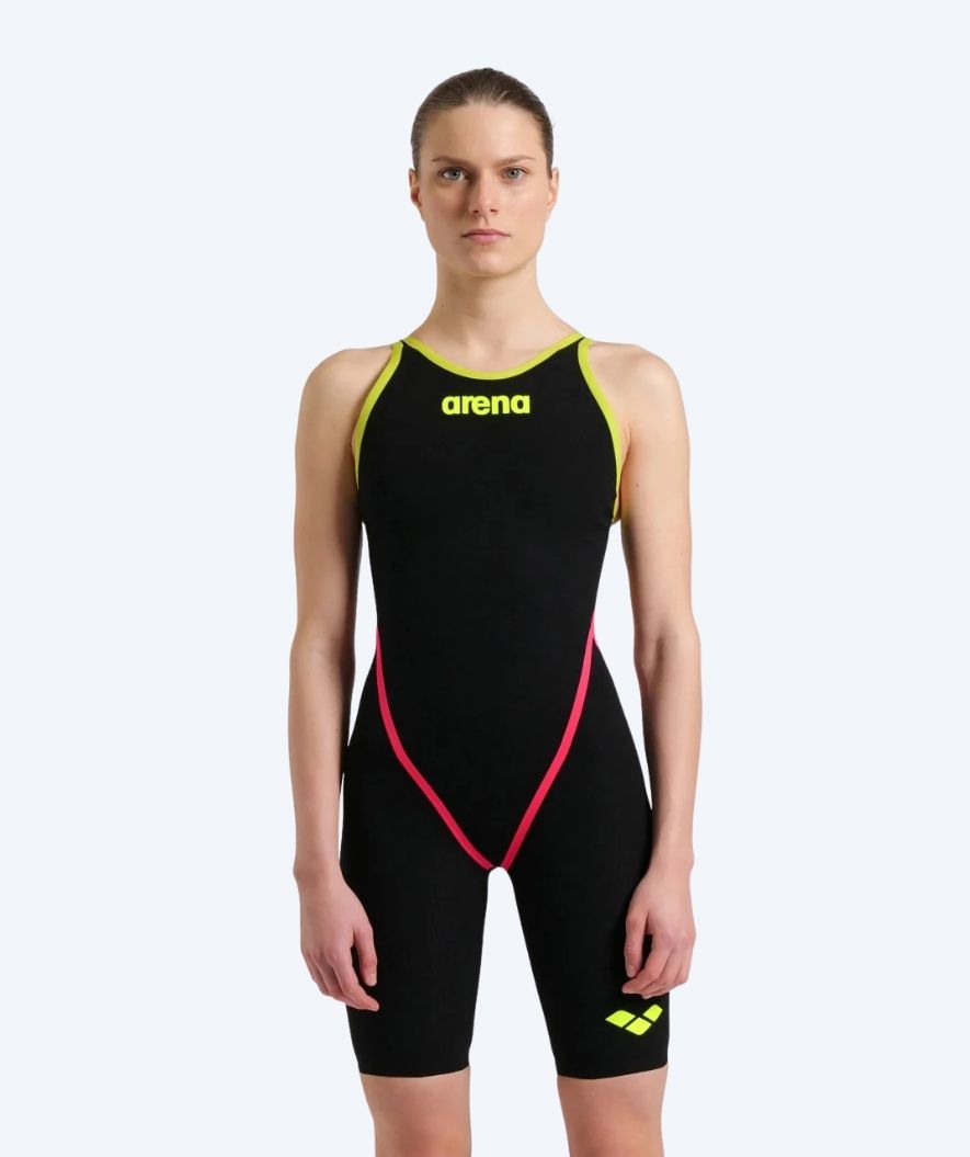 Arena Wettkampf Badeanzug für Damen - Carbon Core FX - Schwarz/Rot