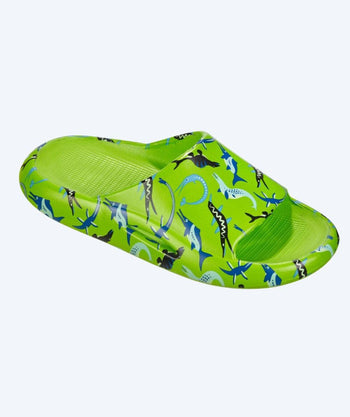 Beco Badeschuhe für Kinder - Ocean Dinos - Grün