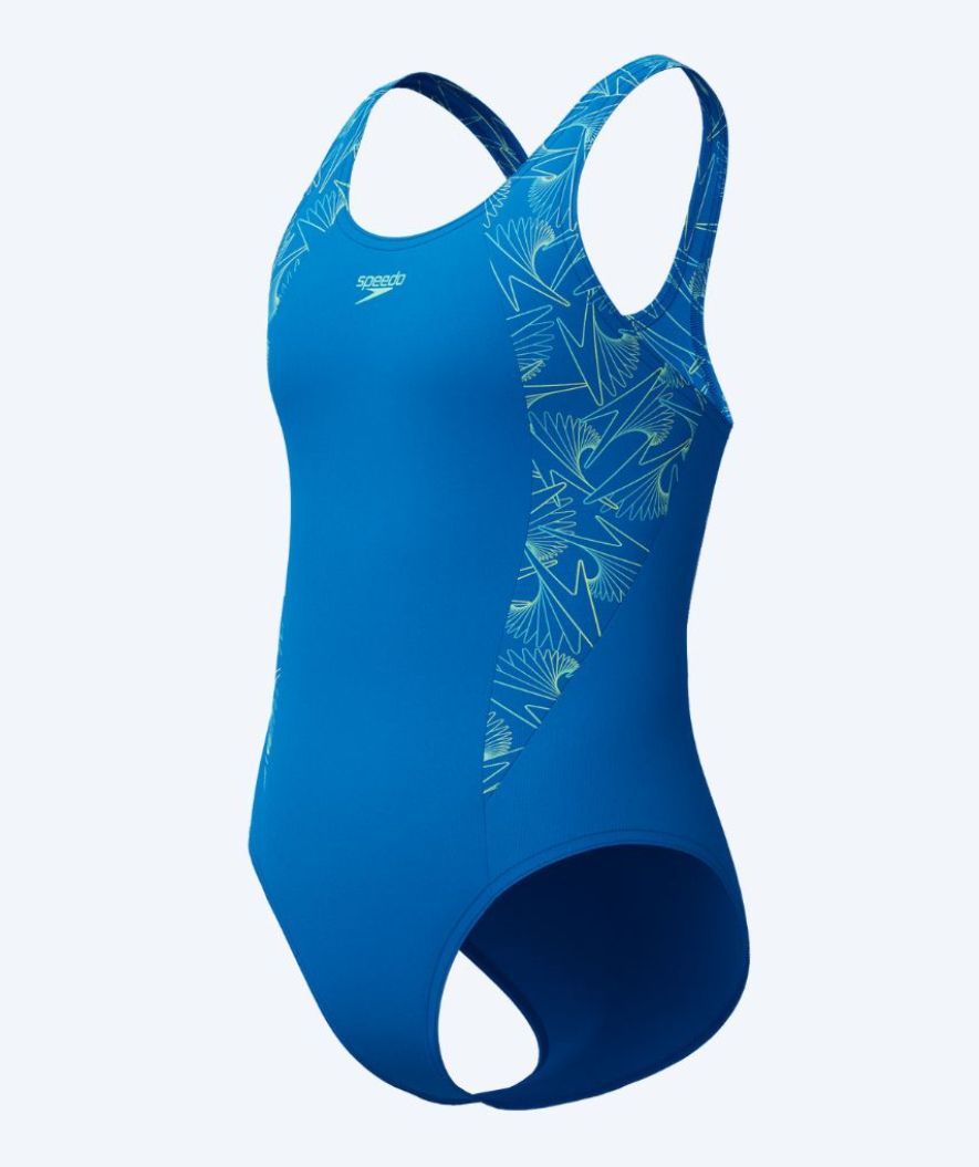 Speedo badedragt til piger - Hyperboom Splice Muscleback - Lyseblå