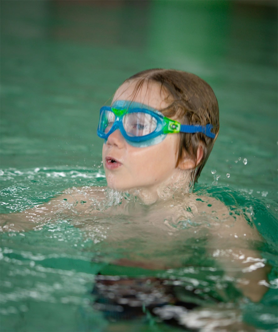 Watery Schwimmbrille für Kinder - Mantis 2.0 - Atlantic Blau/klar