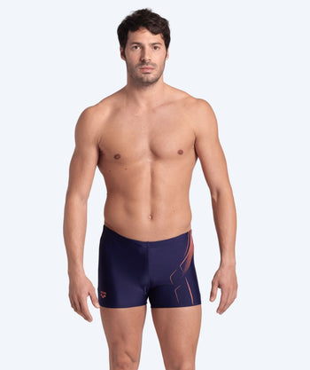 Arena Trunks für Herren - Dive - Dunkelblau/Orange