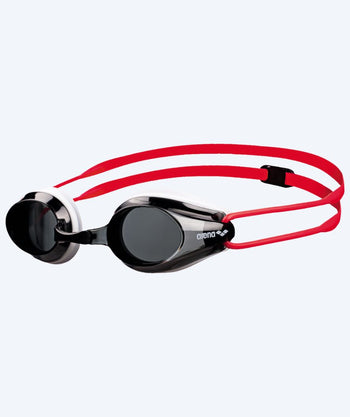 Arena Wettkampf Schwimmbrille für Kinder (6-12) - Tracks - Weiß (Smoke Scheiben)