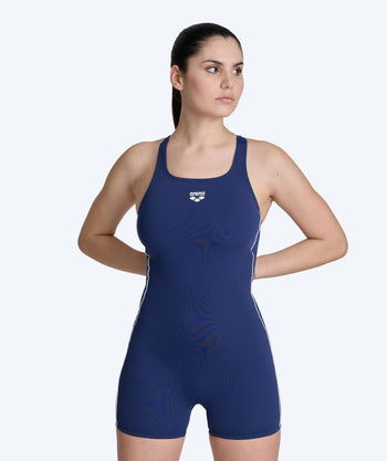 Arena Badeanzug mit Bein für Damen - Finding HL - Donkerblau