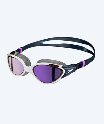 Speedo Schwimmbrille für Damen - Biofuse 2.0 Mirror - Dunkelblau/lila