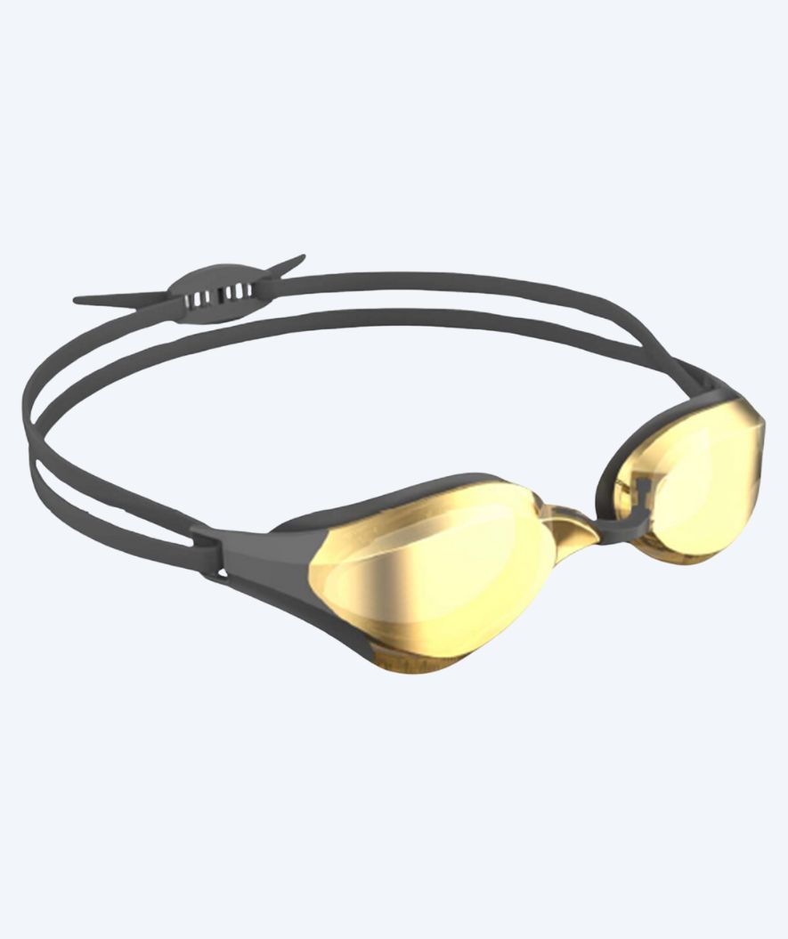 Watery Elite Schwimmbrillen - Rattle Pro Mirror - Schwarz/Gold