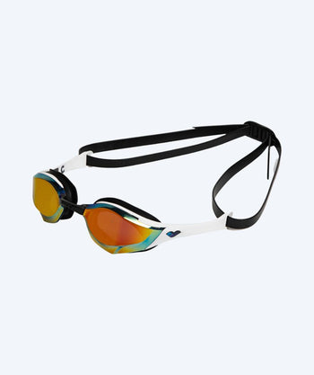 Arena Elite Schwimmbrillen - Cobra Edge SWIPE Mirror - Weiß/gold
