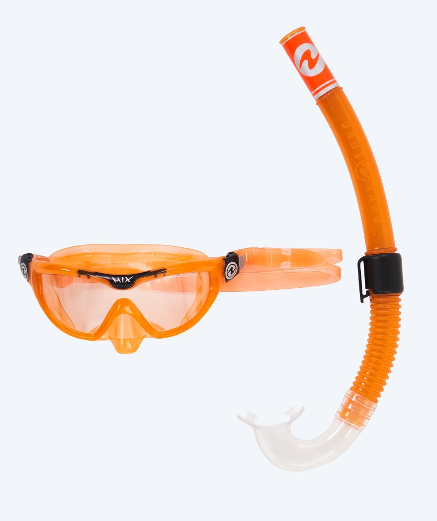 Aqualung Combo Schnorchelset für Kinder (4-8) - Combo Mix - Orange/Schwarz