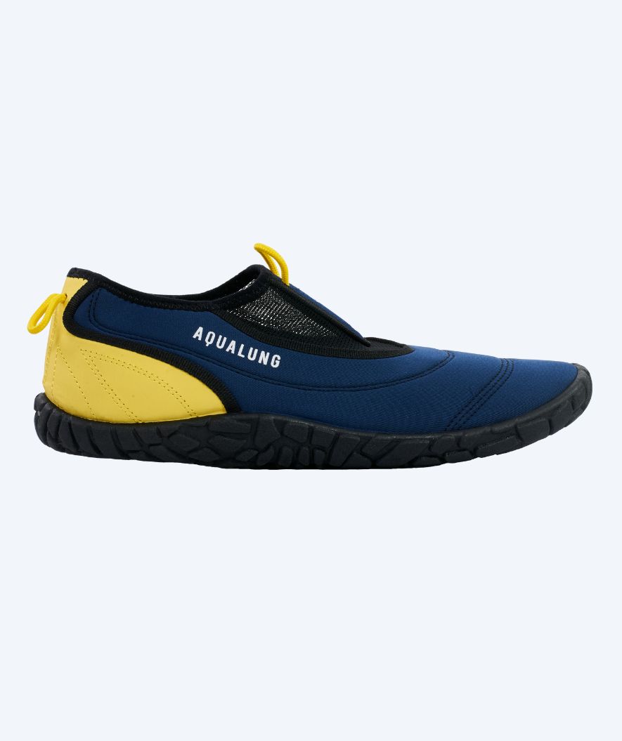 Aqualung Neoprenschuhe für Erwachsene - Beachwalker XP - Donkerblau/Gelb