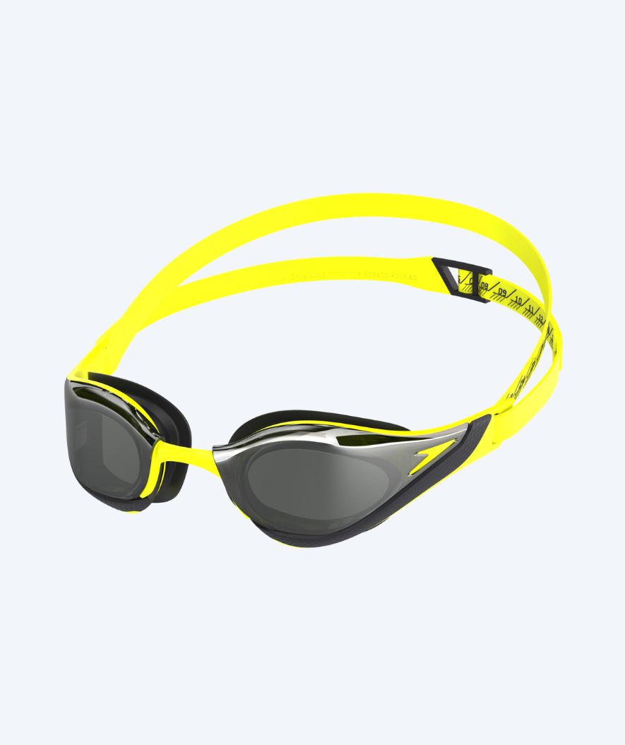 Speedo Elite Schwimmbrillen - Fastskin Pure Focus Mirror - Gelb/Schwarz