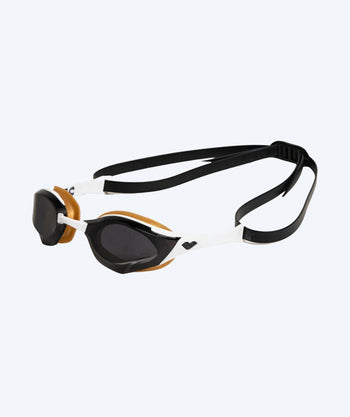 Arena Schwimmbrille - Cobra Edge SWIPE - Weiß/Gold (Smoke Scheiben)