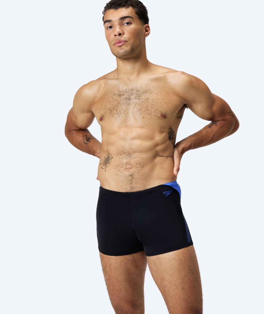 Speedo aquashorts til mænd - Hyperboom Splice - Sort/blå