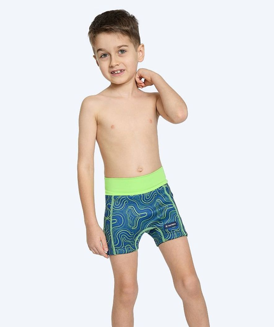 Watery Schwimmwindelhosen für Kinder - Thetis Youngster - Grün/Blau