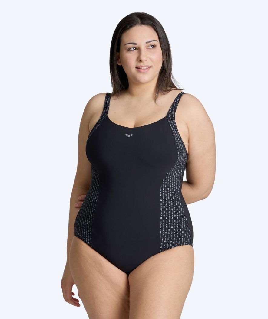 Arena Badeanzug für Damen in große Größen - Bodylift Laura - Schwarz