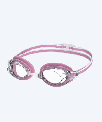 Speedo Elite Schwimmbrillen für Damen - Vanquisher 3.0 - Hellrosa/Klar