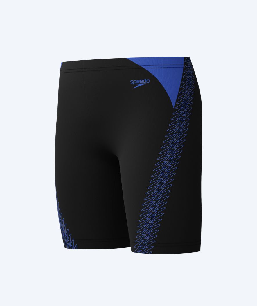 Speedo lange Badehose für Jungen - Hyperboom Splice - Schwarz/Dunkelblau