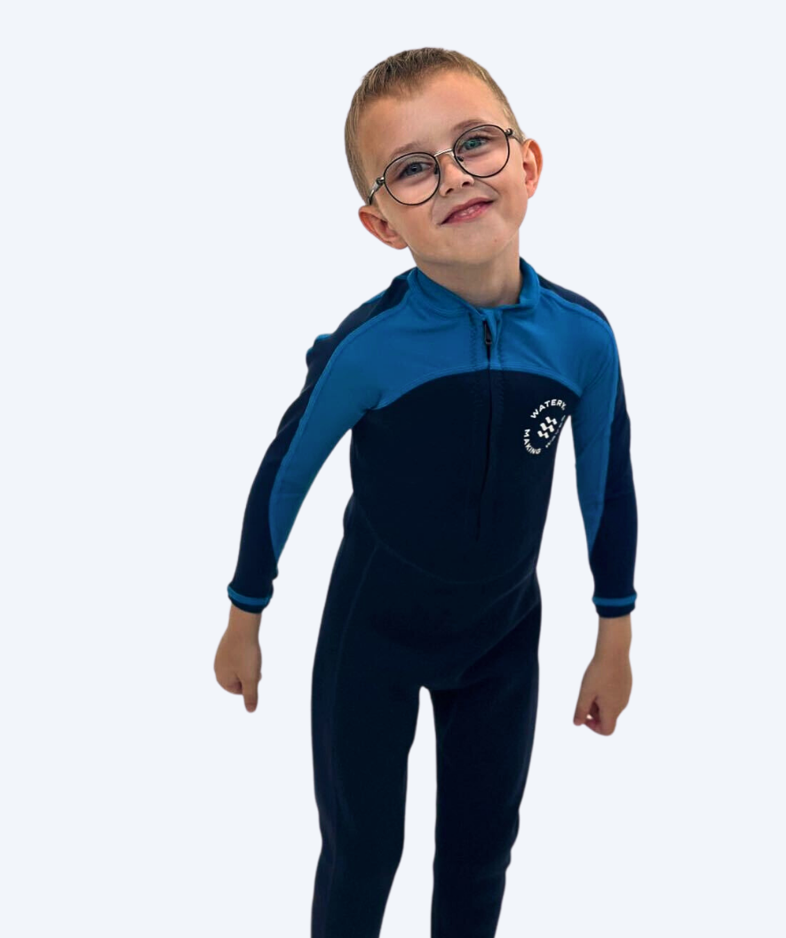 Watery UV Neoprenanzug für Kinder - Calypso Full-Body - Blau/Donkerblau
