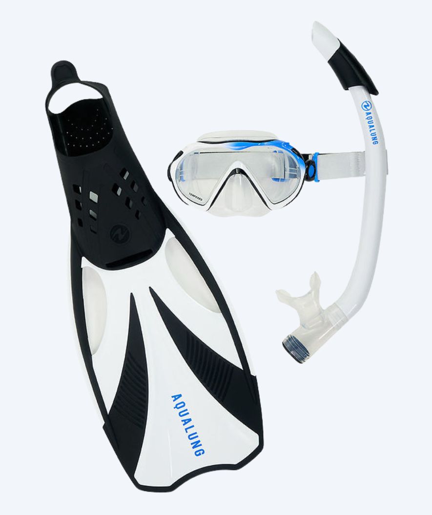Aqualung Schnorchelset für Erwachsene - Compass - Schwarz/Weiß