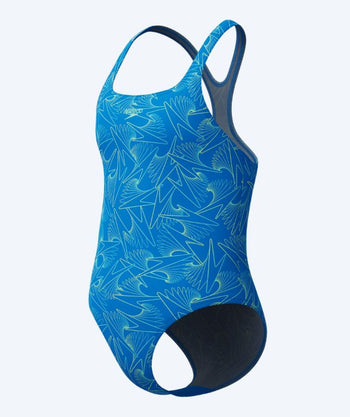 Speedo Badeanzug für Mädchen - Hyperboom Allover Medalist - Blau/Grün