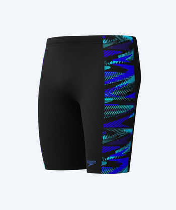Speedo lange Badehose für Herren - Hyperboom Panel - Schwarz/dunkelblau