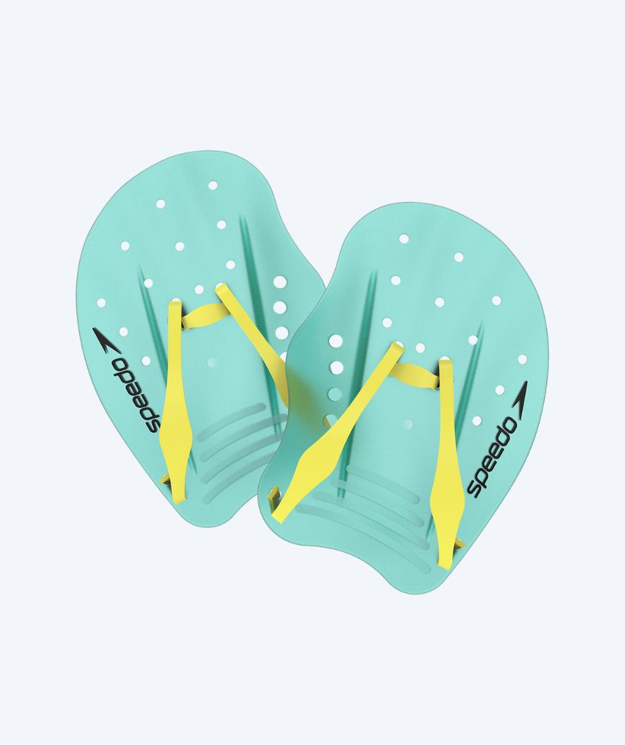 Speedo Handpaddles - Tech - Türkis/gelb