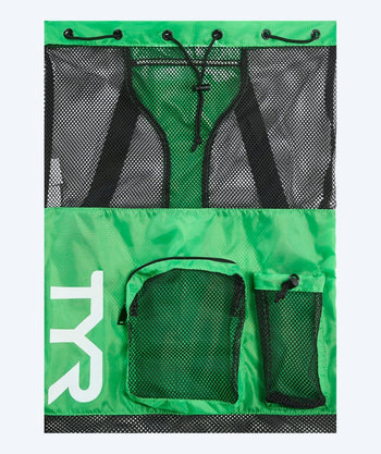 TYR Netzbeutel zum Schwimmen - Big Mesh Mummy 40L - Grün/schwarz