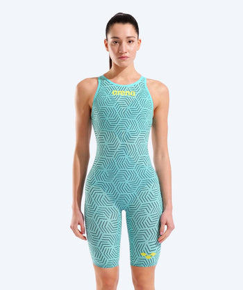 Arena Wettkampf Badeanzug für Damen - Carbon Air 2 - Blau/Gelb