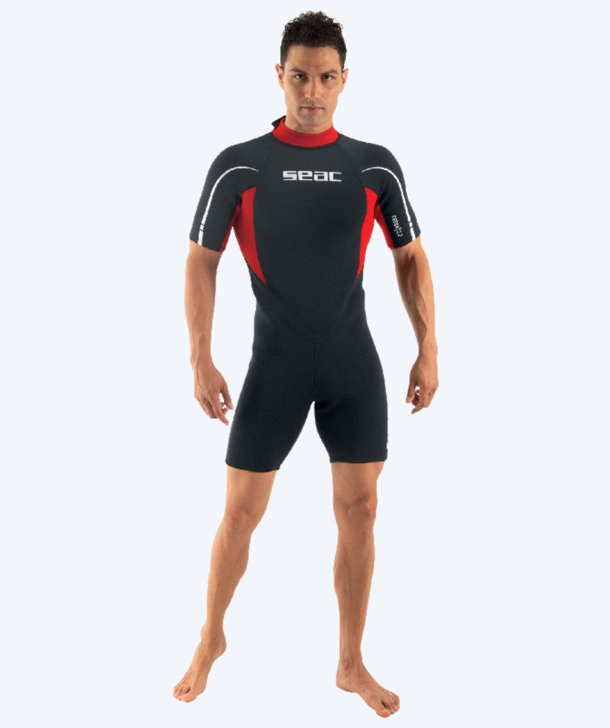 SEAC Neoprenanzug für Herren - Relax Short (2,2mm) - Schwarz/Rot
