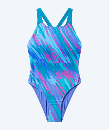 Speedo Badeanzug für Mädchen - Print Powerback - Lila/blau