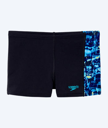 Speedo Aquashorts für Jungen - Print Panel - Schwarz/blau