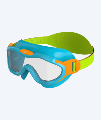 Speedo Schwimmbrille für Kinder (1-3) - Sea Squad Mask - Hellblau/hellgrün