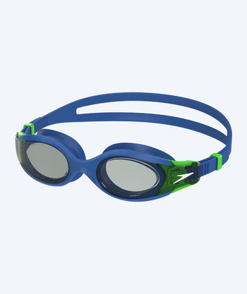 Speedo Schwimmbrille für Kinder (6-14) - Hydrosity 2.0 - Dunkelblau/grün (Smoke Scheiben)